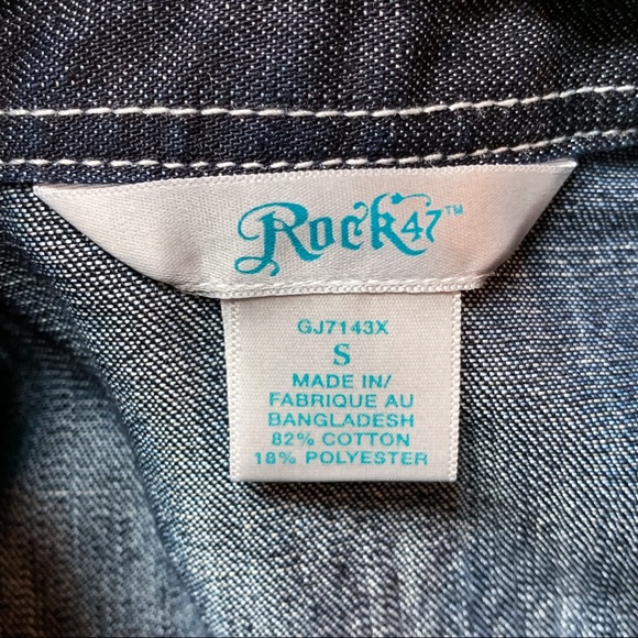 Rock 47 Girls Denim Dress Size: Small - Picture 9 of 9